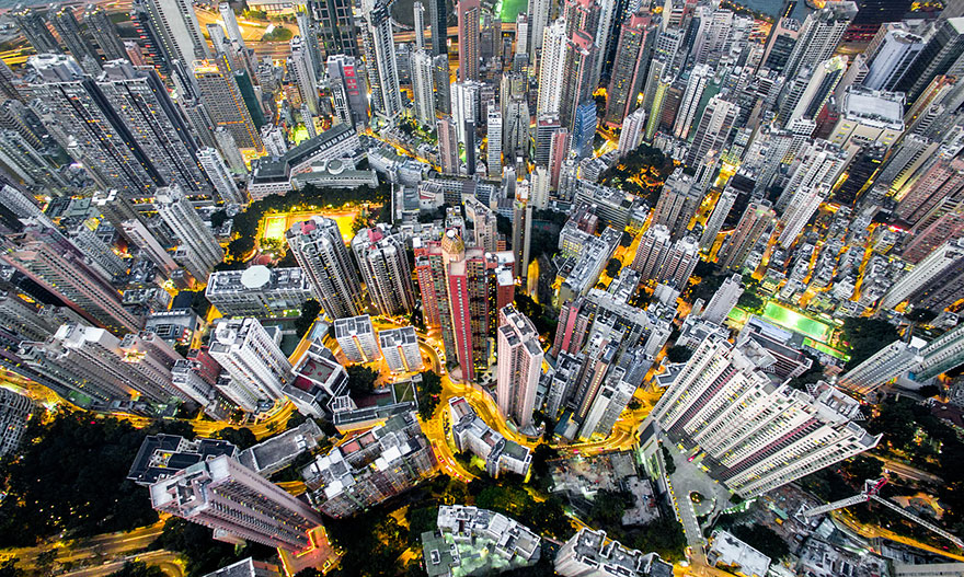 Πώς φαίνεται το Hong Kong από ένα drone
