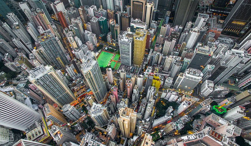 Πώς φαίνεται το Hong Kong από ένα drone