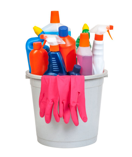 Bucket of cleaning equipment