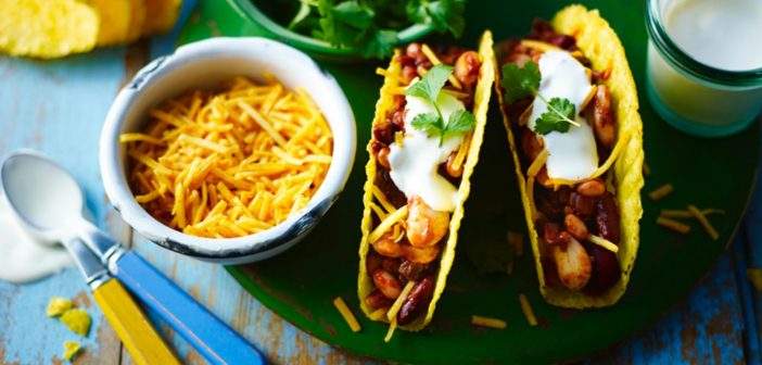 Vegetarian τσίλι tacos: Πικάντικα και τραγανά!