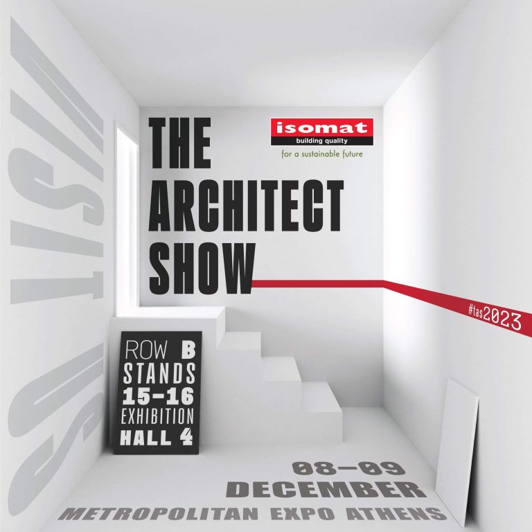 Isomat_Architect Show_Πρόσκληση_@Metropolitan expo, 8-9 Δεκεμβρίου