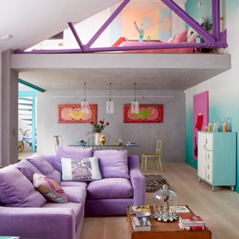 πολύχρωμο σαλόνι