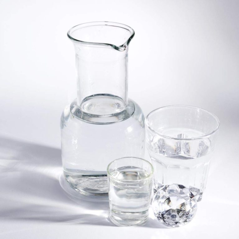 diamond-with-glass-containers-white-background